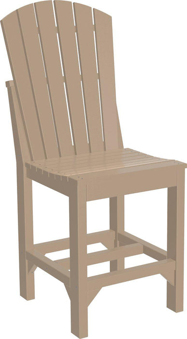 LuxCraft Recycled Plastic Adirondack Side Chair (COUNTER HEIGHT)