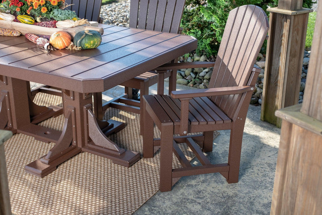 LuxCraft Recycled Plastic Adirondack Arm Chair (DINING HEIGHT)
