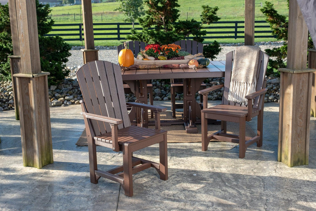 LuxCraft Recycled Plastic Adirondack Arm Chair (DINING HEIGHT)