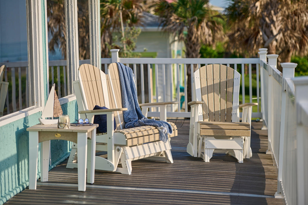LuxCraft Recycled Plastic 2' Adirondack Glider Chair