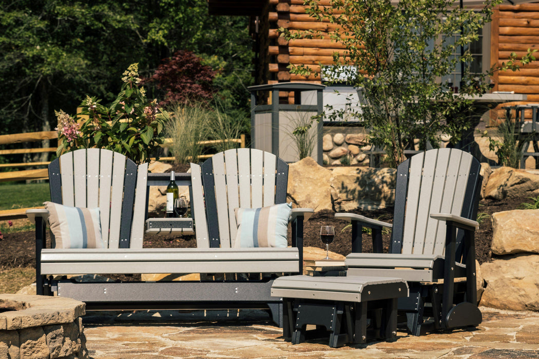 LuxCraft Recycled Plastic 2' Adirondack Glider Chair