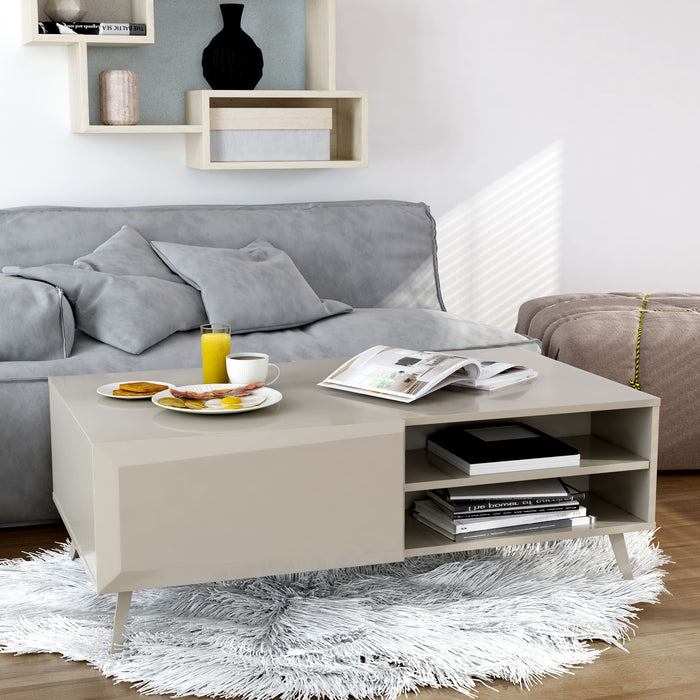 Anderson Teak Altus 43" Coffee Table Grey Gloss