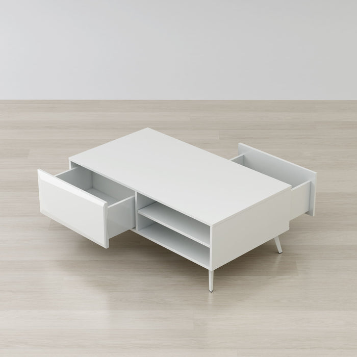 Anderson Teak Altus 43" Coffee Table White Glossy