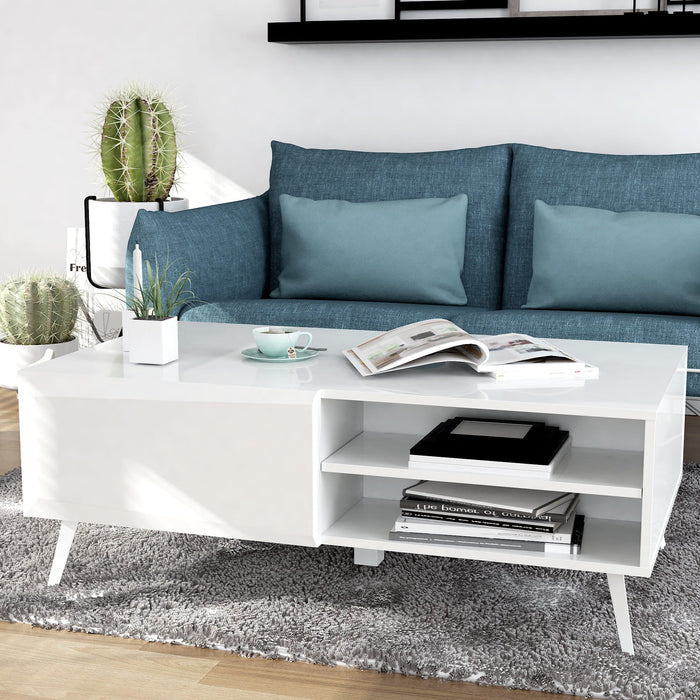 Anderson Teak Altus 43" Coffee Table White Glossy