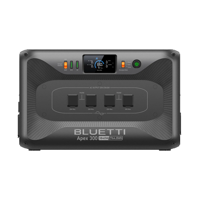 Bluetti Apex 300 Versatile Solar Generator Power Station (3,840W | 2,764.8Wh)