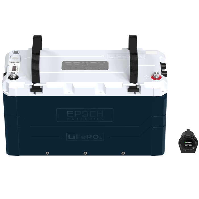 Epoch Batteries 12V 460Ah V2 LiFePO4 Battery | Group 8D Size, IP67, Heated, Bluetooth & Victron Comms