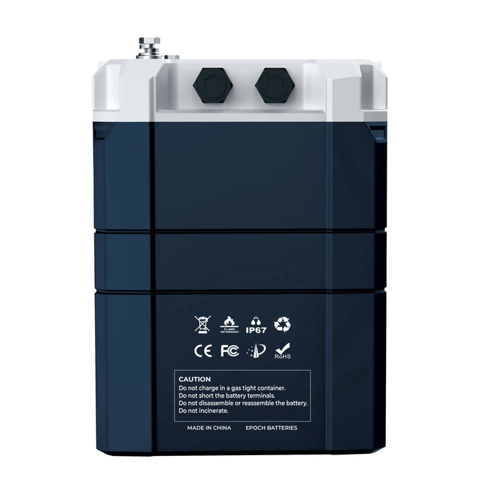 Epoch Batteries 12V 460Ah V2 LiFePO4 Battery | Group 8D Size, IP67, Heated, Bluetooth & Victron Comms