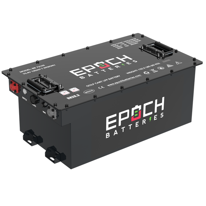 Epoch Batteries 70.4V (72V) 105Ah Lithium (LiFePO4) Golf Cart Battery - Complete Kit