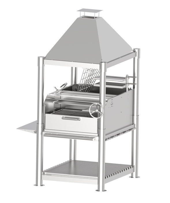 Tagwood BBQ Argentine Santa Maria Wood Fire & Charcoal Gaucho Grill all Stainless Steel | BBQ12SS