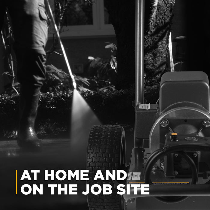 BE Power 2,000 PSI 3.5 GPM 5.0 HP Electric Pressure Washer with Baldor Motor and AR Triplex Pump - B205EA