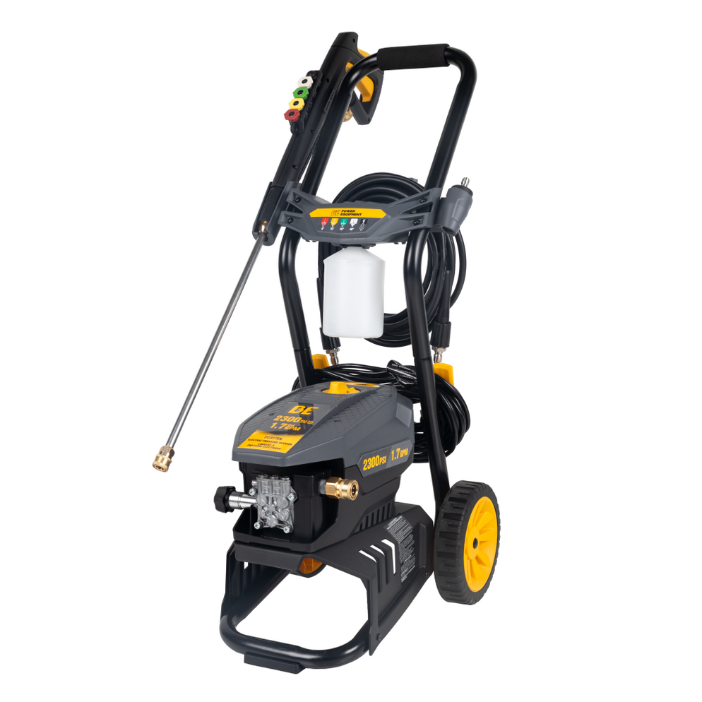 BE Power 2,300 PSI 1.7 GPM Electric Pressure Washer with AR Axial Pump ...