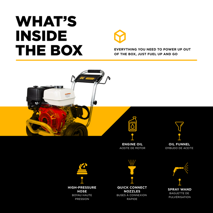 BE Power 3,100 PSI 3.1 GPM Cold Water Gas Pressure Washer - B3165HAGS