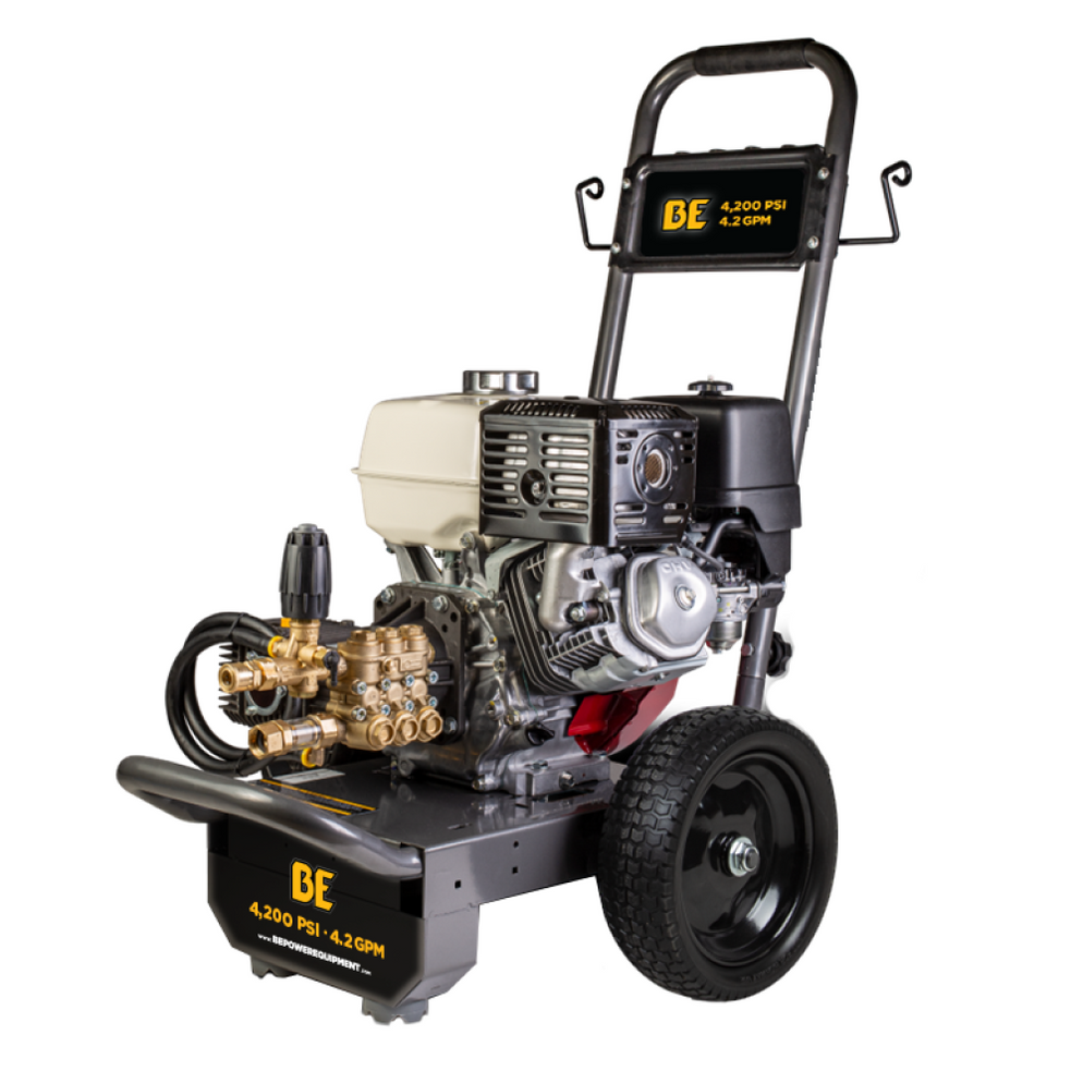 BE Power 4,200 PSI 4.2 GPM Cold Water Gas Pressure Washer - B4213HA ...