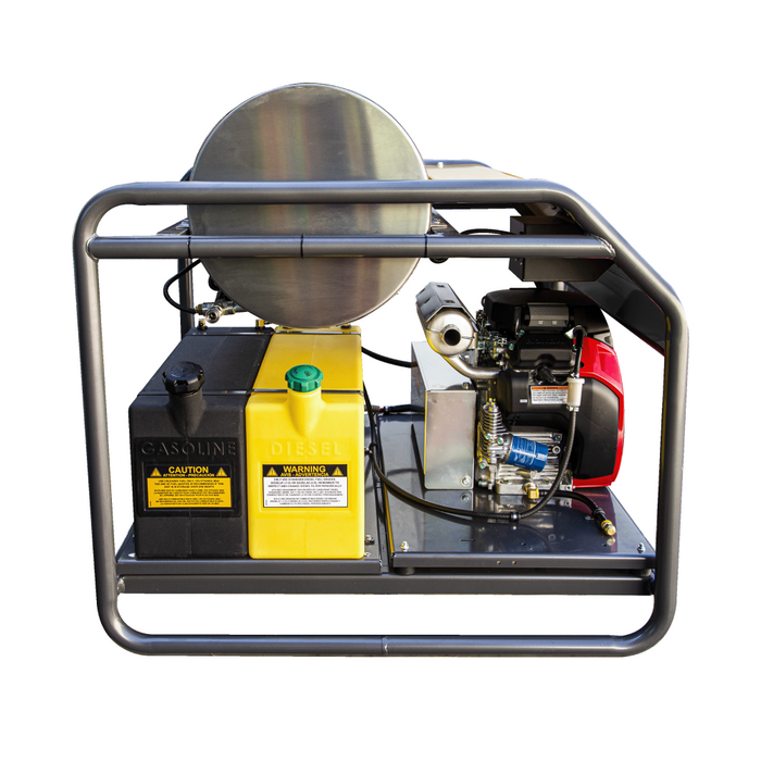 BE Power 3,500PSI 5.6GPM Hot Water Pressure Washer Honda GX690 Engine and General Triplex Pump - HW3524HG12V