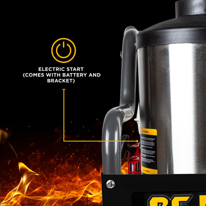 BE Power 4,000 PSI - 4.0 GPM Hot Water Pressure Washer with Honda GX390 Engine and Comet Triplex Pump - HW4013HC