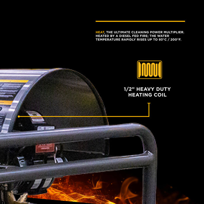 BE Power 4,000 PSI - 5.5 GPM Hot Water Pressure Washer with Honda GX690 Engine and AR Triplex Pump - HW4024HA12V