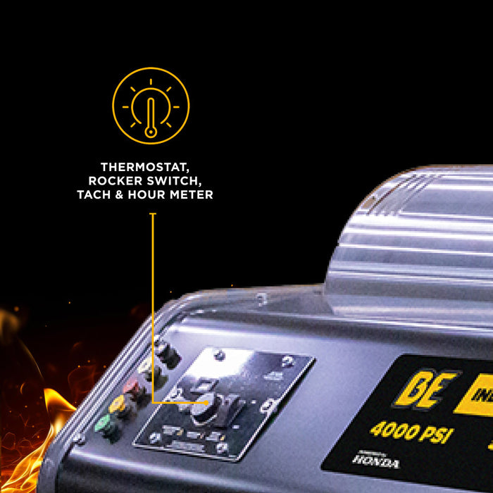 BE Power 4,000 PSI - 5.5 GPM Hot Water Pressure Washer with Honda GX690 Engine and AR Triplex Pump - HW4024HA12V