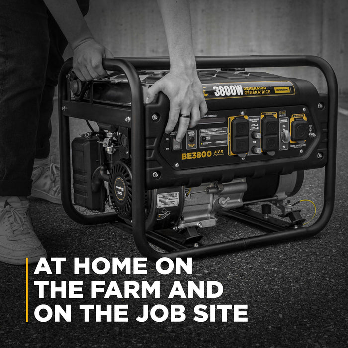 BE Power 3,800 Watt Generator - BE3800