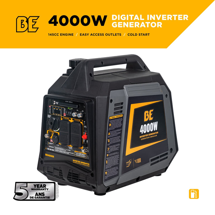BE Power 4,000 Watt Digital Inverter Generator - BE4000I
