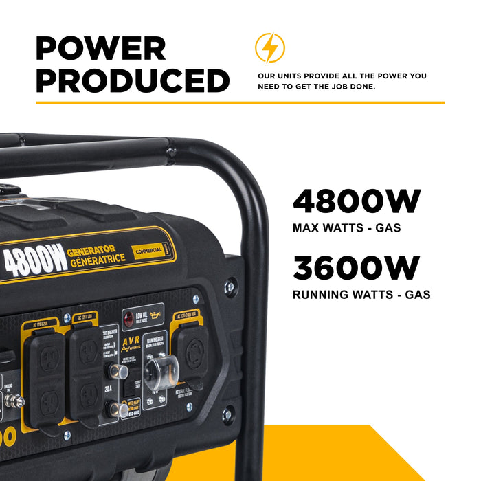 BE Power 4,800 Watt Generator - BE4800