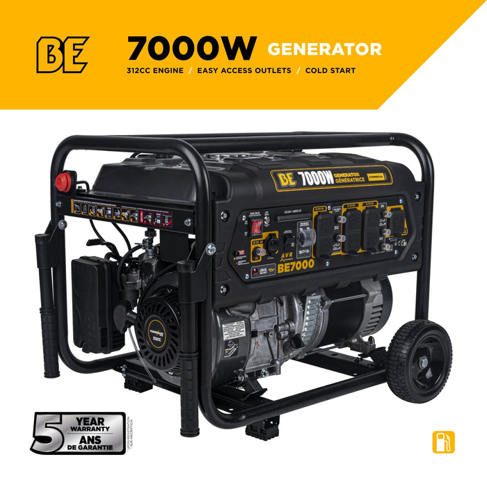 BE Power 7,000 Watt Generator - BE7000