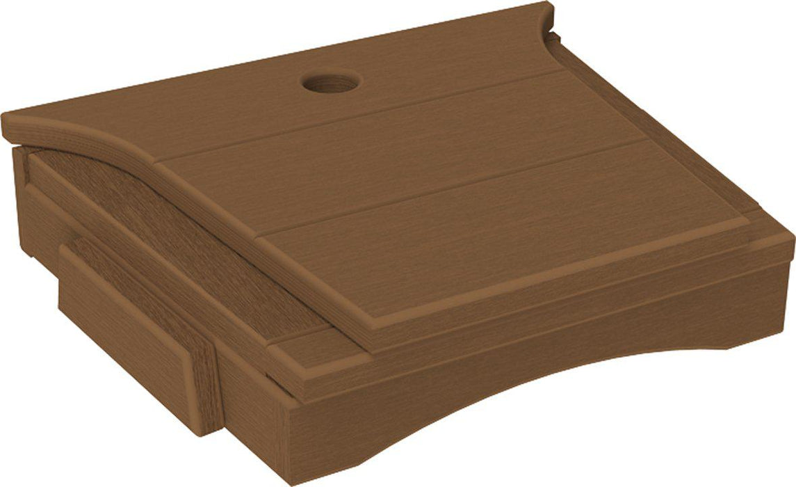 LuxCraft Recycled Plastic Balcony Chair Tete-a-Tete Connecting Table ONLY  (chairs sold separately)
