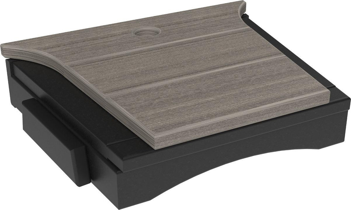 LuxCraft Recycled Plastic Balcony Chair Tete-a-Tete Connecting Table ONLY  (chairs sold separately)