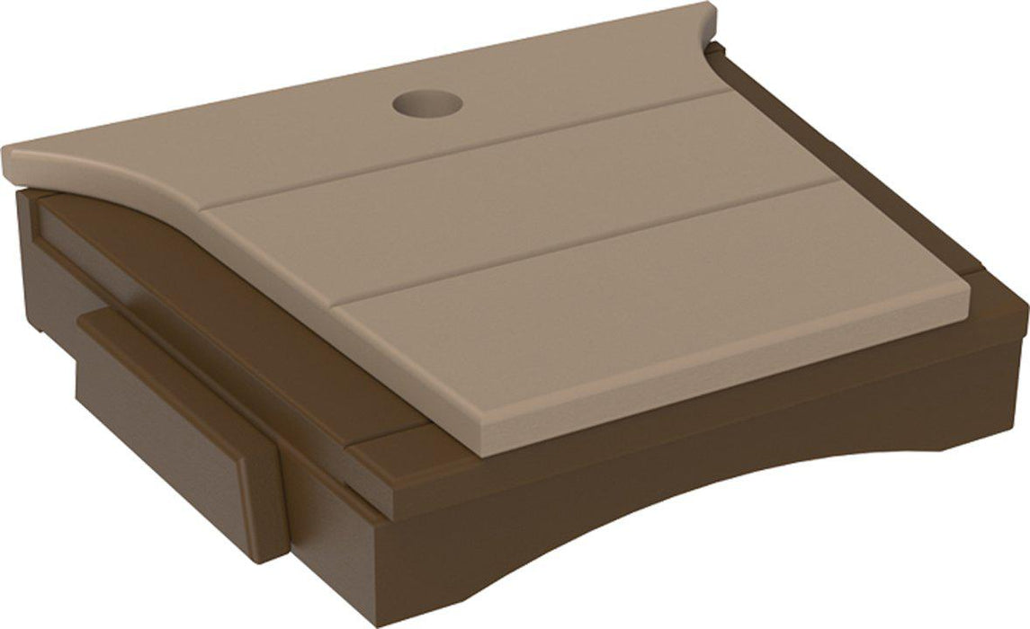 LuxCraft Recycled Plastic Balcony Chair Tete-a-Tete Connecting Table ONLY  (chairs sold separately)