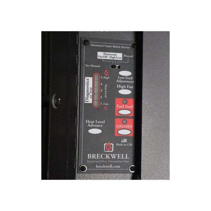 Breckwell Sonara SP23L Freestanding Pellet Stove on legs