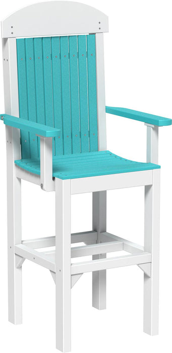 LuxCraft Recycled Plastic Classic Arm Chair (BAR HEIGHT)