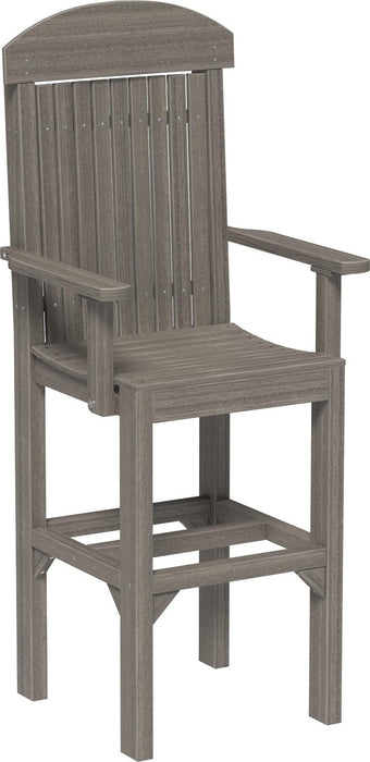LuxCraft Recycled Plastic Classic Arm Chair (BAR HEIGHT)