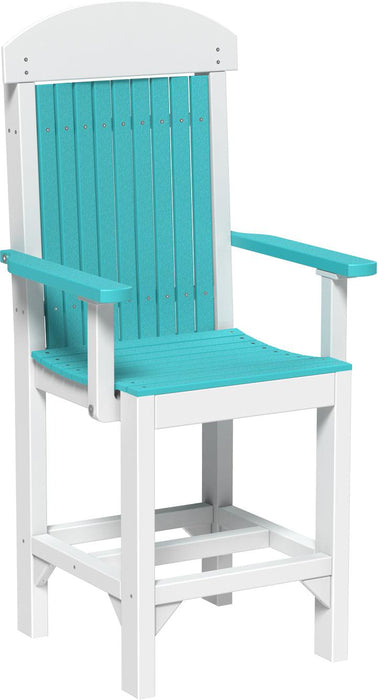 LuxCraft Recycled Plastic Classic Arm Chair (COUNTER HEIGHT)