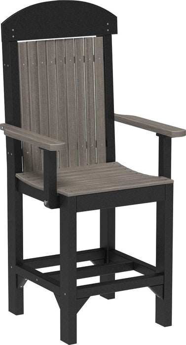 LuxCraft Recycled Plastic Classic Arm Chair (COUNTER HEIGHT)