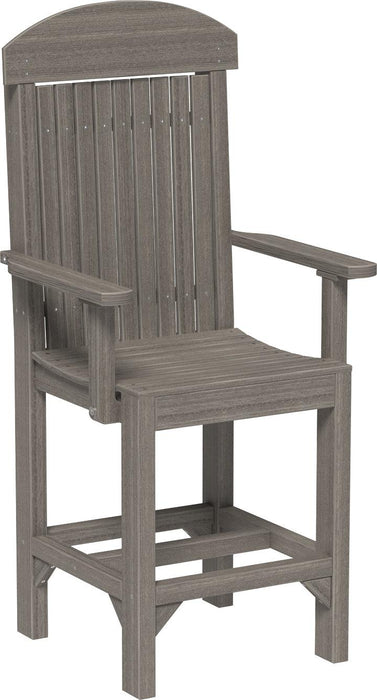 LuxCraft Recycled Plastic Classic Arm Chair (COUNTER HEIGHT)