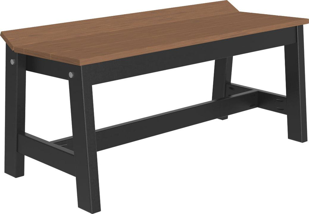 LuxCraft Recycled Plastic 41" Café Dining Bench (DINING HEIGHT)