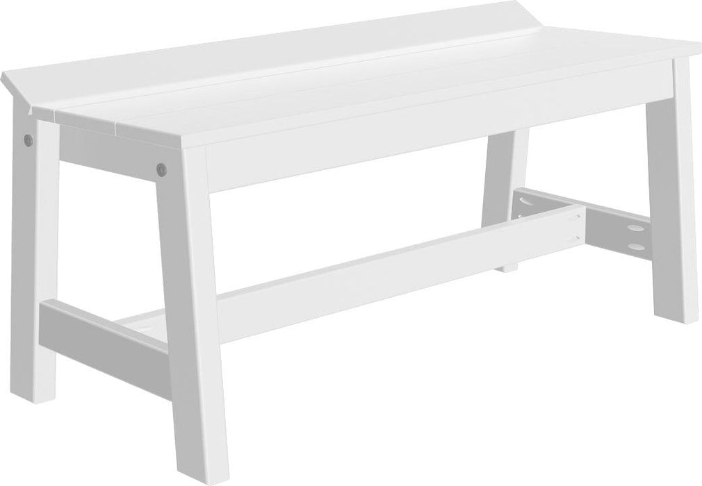 LuxCraft Recycled Plastic 41" Café Dining Bench (DINING HEIGHT)