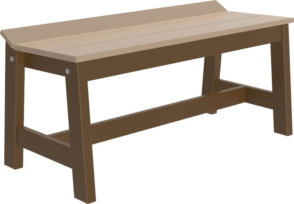 LuxCraft Recycled Plastic 41" Café Dining Bench (DINING HEIGHT)