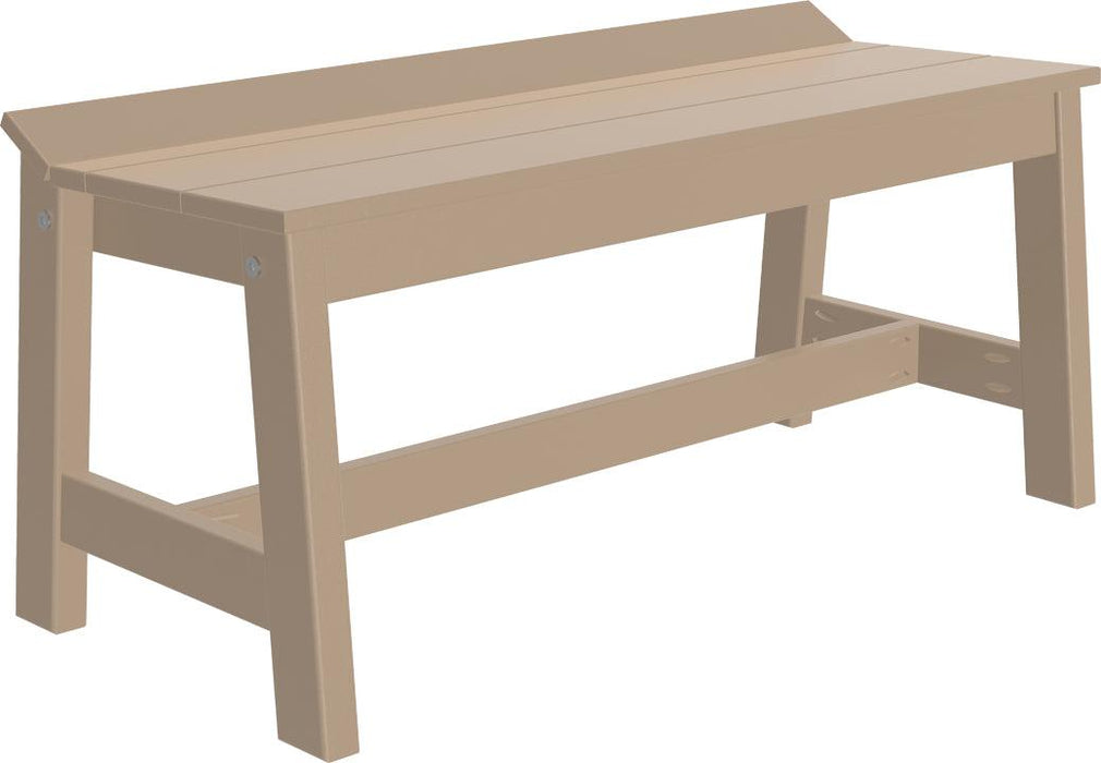LuxCraft Recycled Plastic 41" Café Dining Bench (DINING HEIGHT)