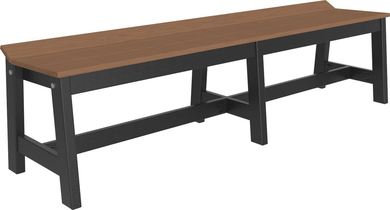 LuxCraft Recycled Plastic 72" Café Dining Bench (DINING HEIGHT)