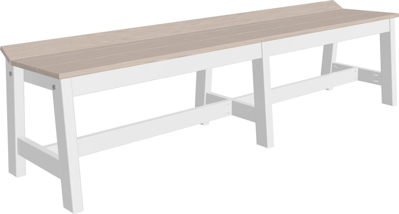 LuxCraft Recycled Plastic 72" Café Dining Bench (DINING HEIGHT)