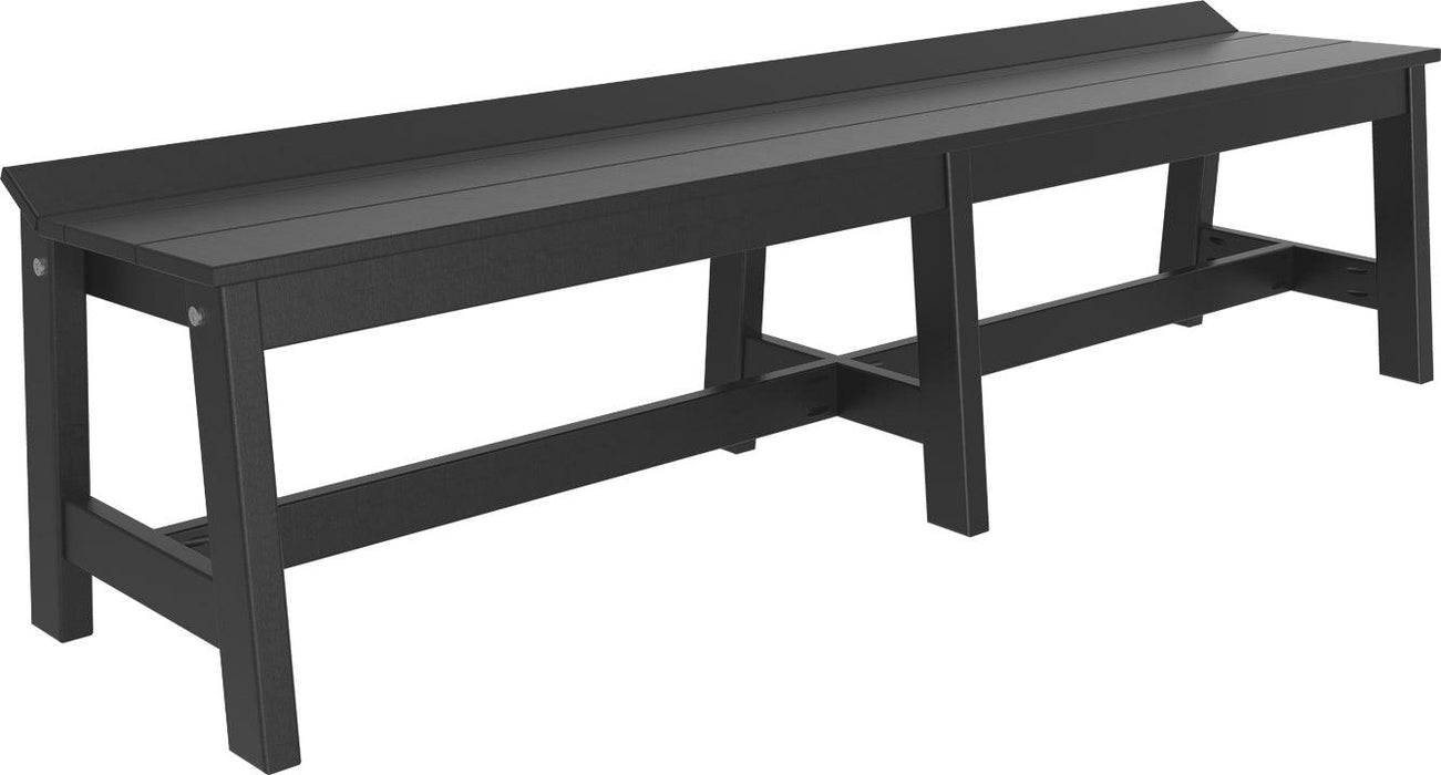 LuxCraft Recycled Plastic 72" Café Dining Bench (DINING HEIGHT)