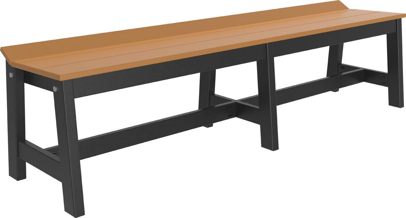 LuxCraft Recycled Plastic 72" Café Dining Bench (DINING HEIGHT)