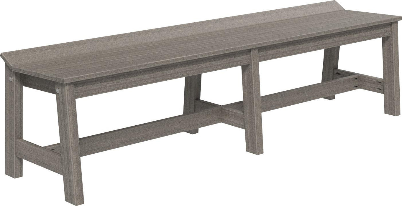 LuxCraft Recycled Plastic 72" Café Dining Bench (DINING HEIGHT)