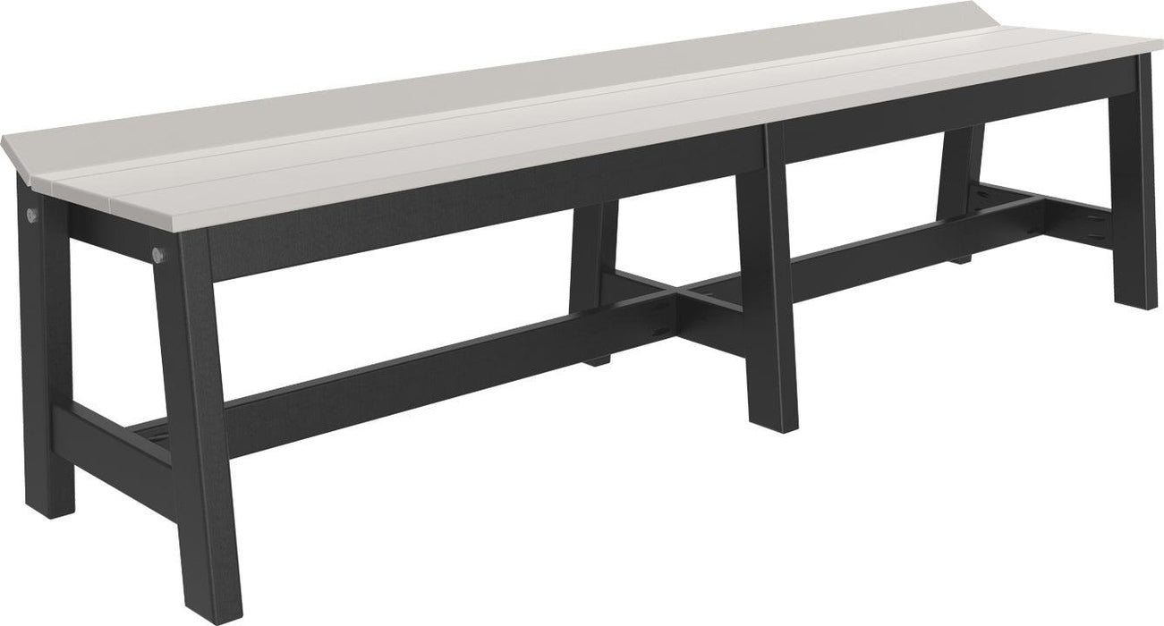 LuxCraft Recycled Plastic 72" Café Dining Bench (DINING HEIGHT)