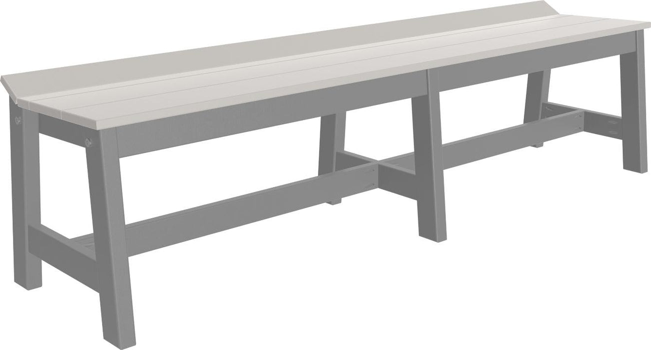 LuxCraft Recycled Plastic 72" Café Dining Bench (DINING HEIGHT)