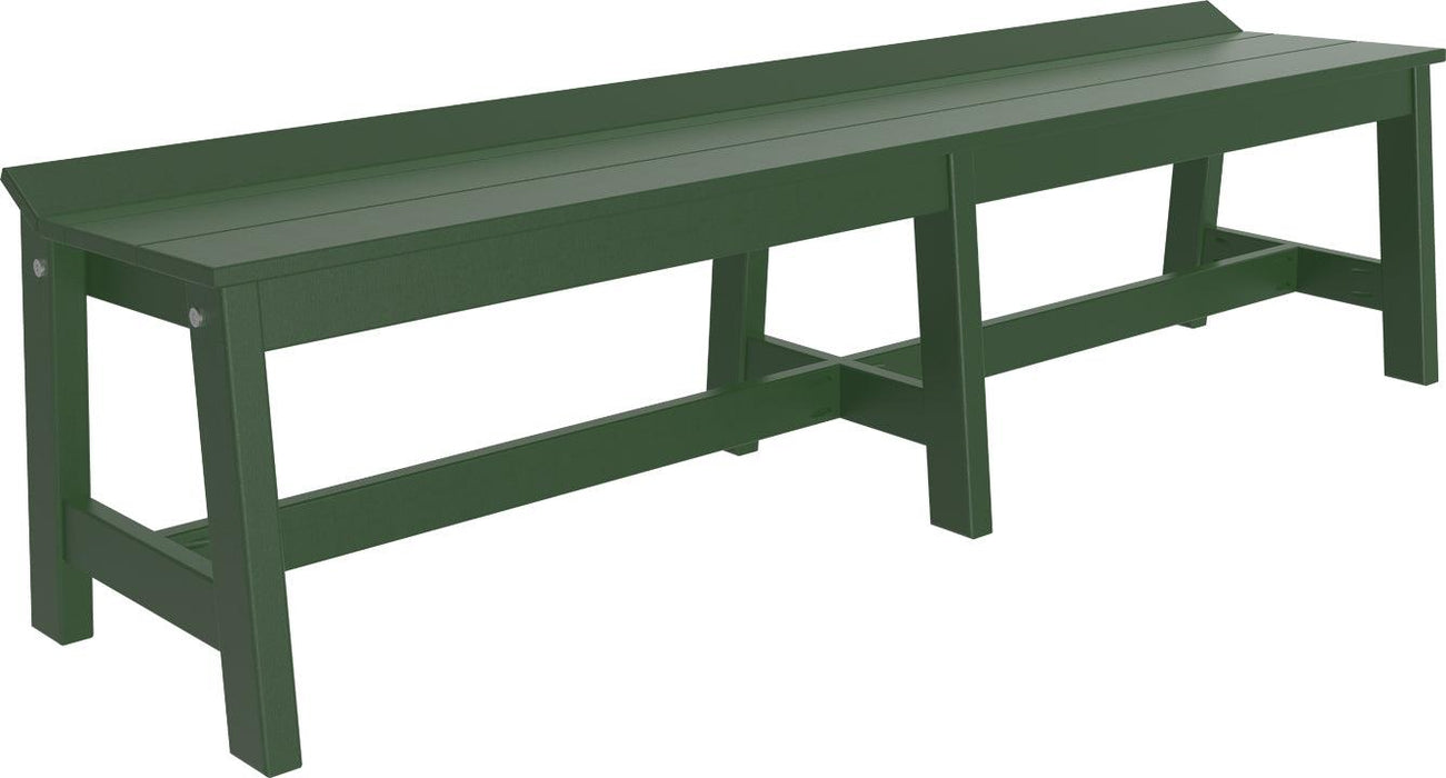LuxCraft Recycled Plastic 72" Café Dining Bench (DINING HEIGHT)