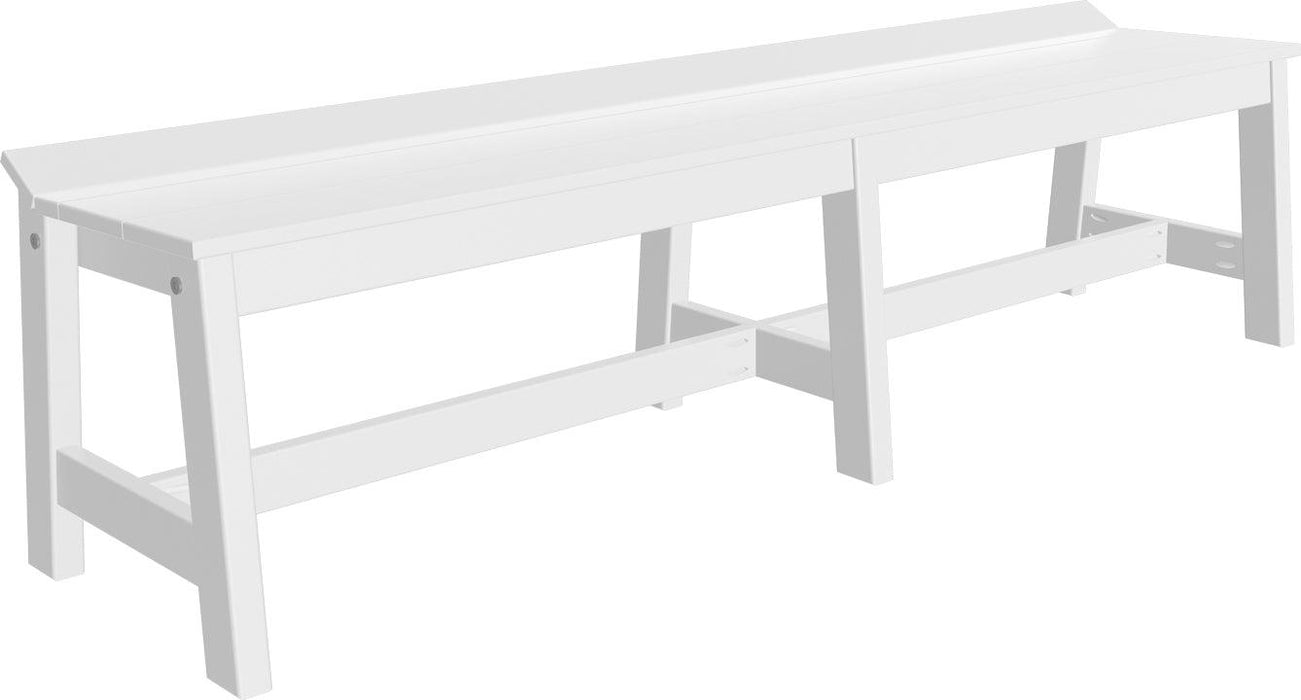 LuxCraft Recycled Plastic 72" Café Dining Bench (DINING HEIGHT)