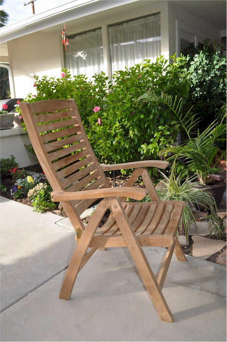 Anderson Teak Carina 5-Position Highback Reclining Armchair