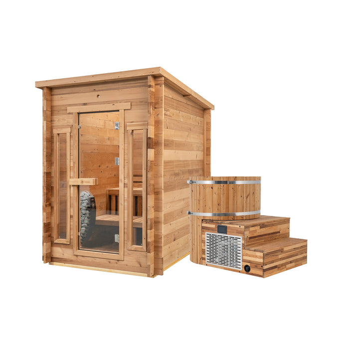 Redwood Outdoors Cabin Sauna x Alaskan All-In-One Cold Plunge