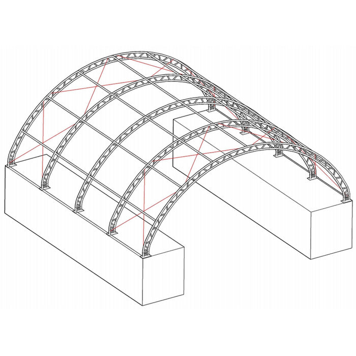 Chery Industrial 40'x40'x15' Double Truss Shipping Container Canopy Shelter